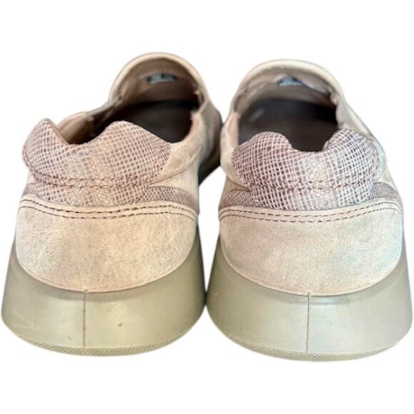 Ecco Soft 5 Slip On Leather Comfort Shoes - Warm Gray/Moon Rock - 39 (8.5) - Picture 5 of 9